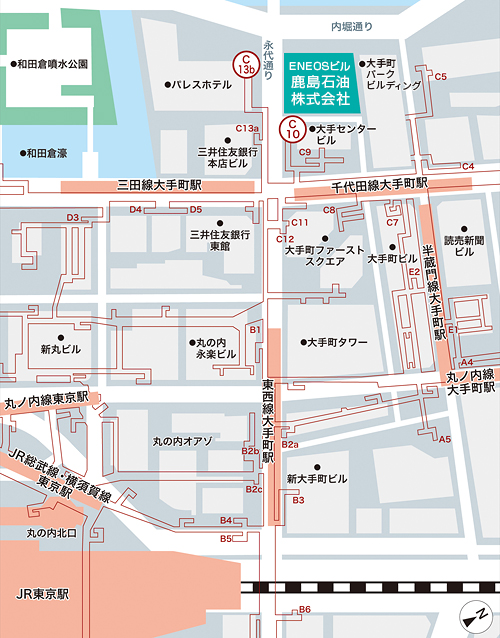 鹿島石油株式会社 本社地図